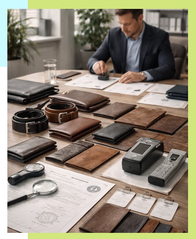 Сертификация кожаных изделий в Сергиеве Посаде от 12281 р. | Алешин-Сгп