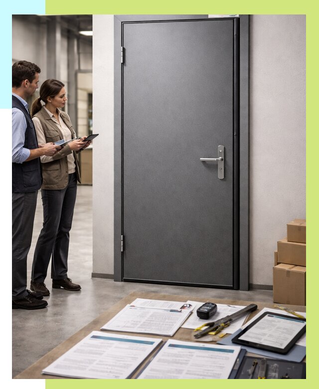 Сертификация противопожарных дверей в Сергиеве Посаде от 9211 р. | Алешин-Сгп