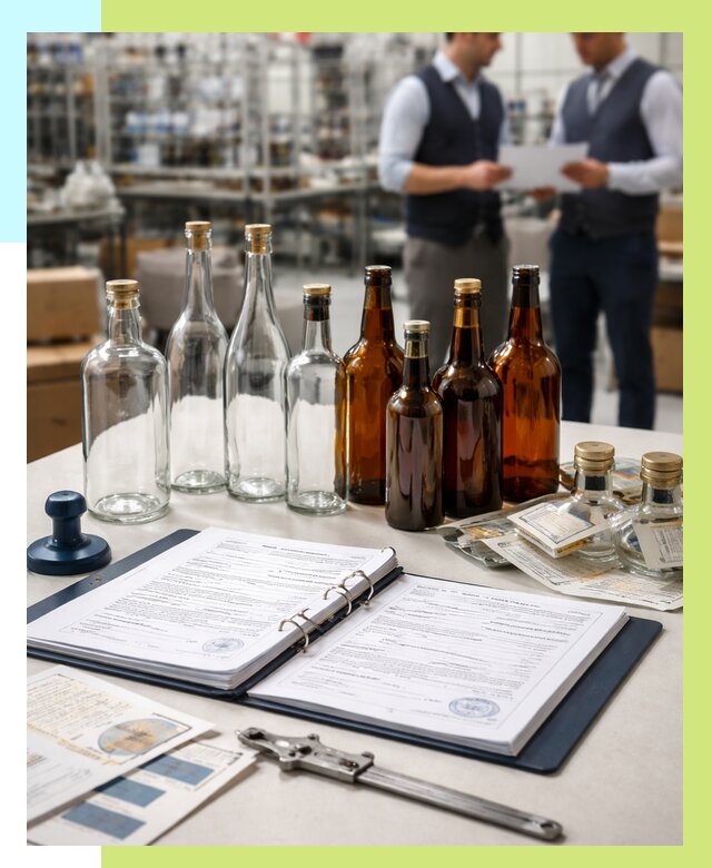 Сертификация стеклянных бутылок в Сергиеве Посаде от 25585 р. | Алешин-Сгп