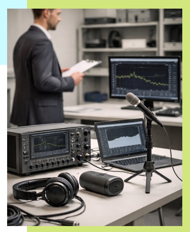 Сертификация аудиотехники в Сергиеве Посаде от 15351 р., Алешин-Сгп