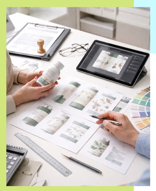 Профессиональная разработка дизайна и текста этикетки продукции в Сергиеве Посаде