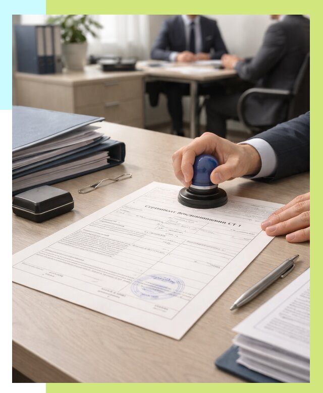 Сертификат происхождения СТ 1 в Сергиеве Посаде от 4605 р. | Алешин-Сгп