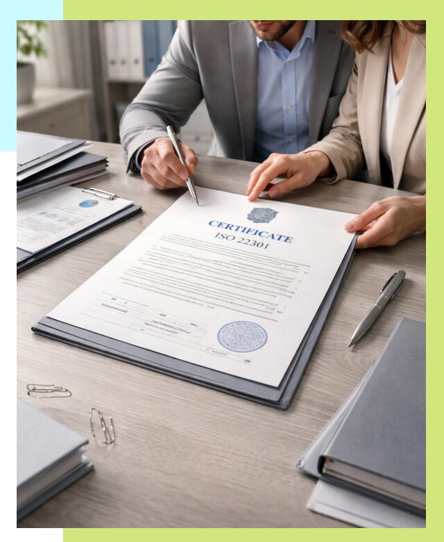 Сертификат ISO 22301 в Сергиеве Посаде от 46053 р. | Алешин-Сгп срочно